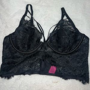 🥳3FOR30 Victoria secret black lace bustier bra top